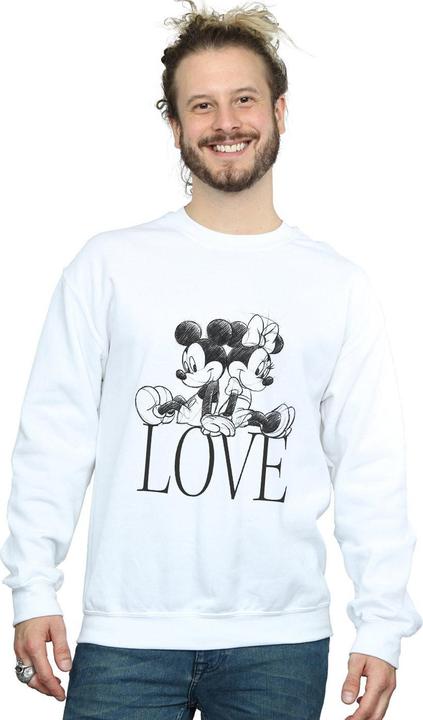 Actual product image Disney Mens Mickey And Minnie Mouse Love Sweatshirt (XL)