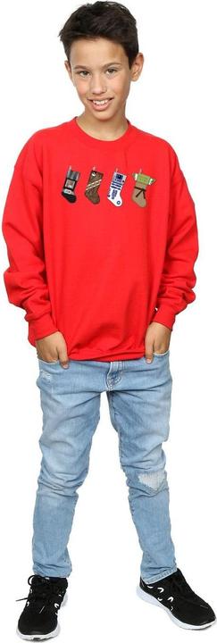 Actual product image Star Wars Boys Christmas Stockings Sweatshirt (128)