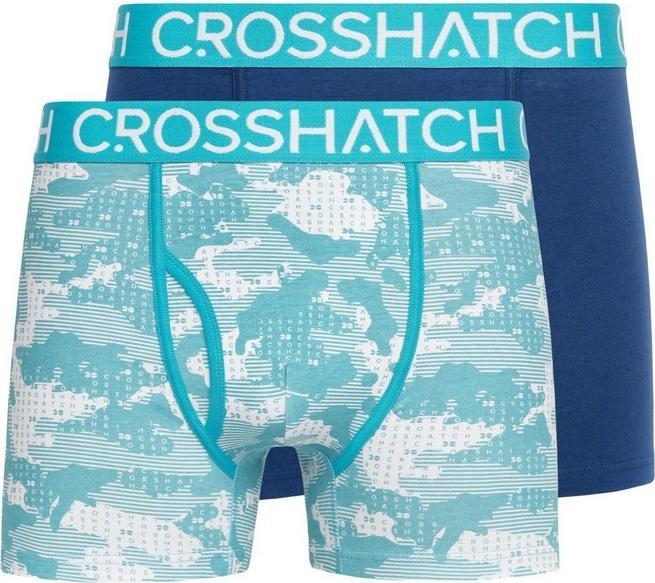 Actual product image Crosshatch Mens Kamzon Boxer Shorts (Pack of 2) (S, pack of 2)