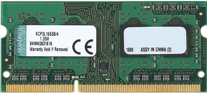 Image du produit Kingston Kcp3l16ss8/4 (1 x 4GB, 1600 MHz, RAM DDR3L, SO-DIMM)