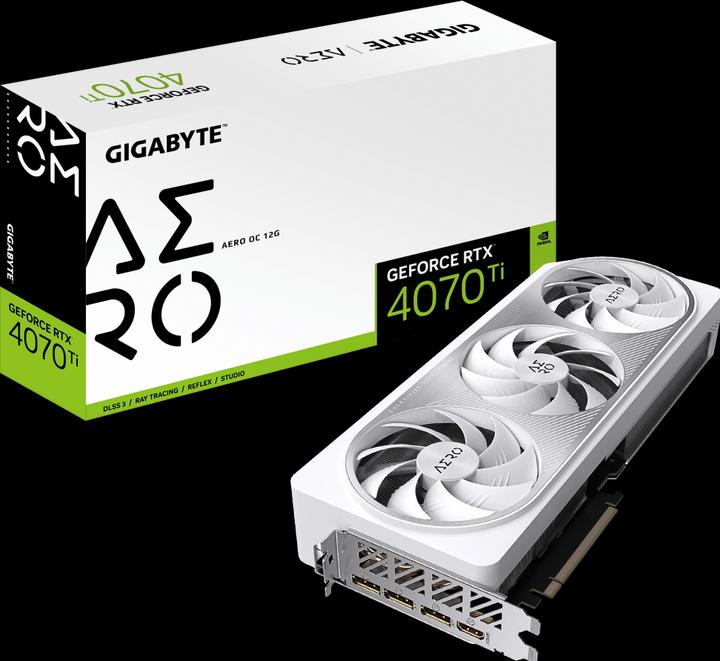Image du produit Gigabyte GeForce RTX 4070 Ti AERO OC (12 Go)