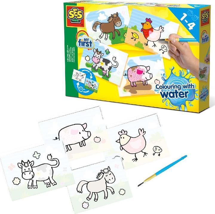 Image du produit Ses Mes premières couleurs avec de l'eau - Animaux de ferme