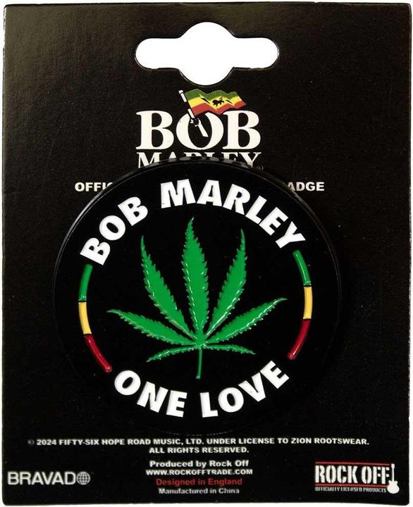 Immagine prodotto Bob Marley Foglia Distintivo