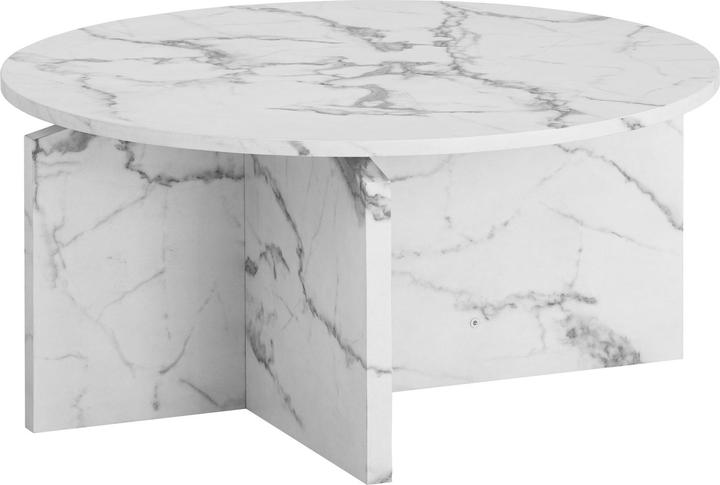 Produktbild FineBuy Couchtisch 70 cm Wohnzimmertisch Sofatisch Rund Gross Kaffeetisch Modern