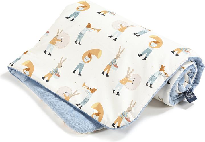 Image du produit La Millou Nid d'ange |Coton velours premium|Oreiller Sleepy Pig inclus |Heart Beat Blue