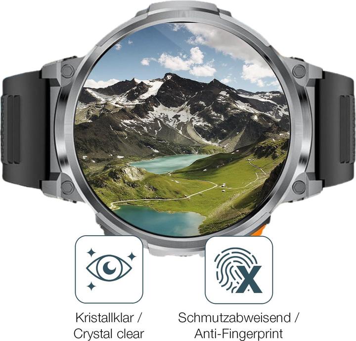 Produktbild Dipos Schutzfolie Klar für FOXBOX FV6 Smartwatch 1.85 Zoll