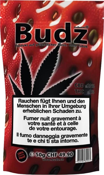 Actual product image Budz Strawberries 50gr. (50 g, Outdoor)