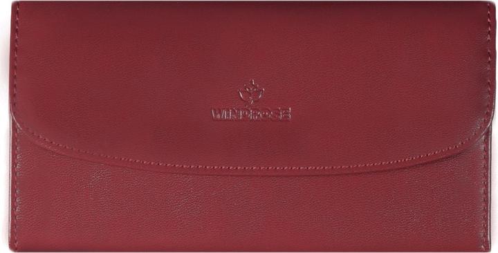 Actual product image Windrose Merino jewellery roll leather 20 cm
