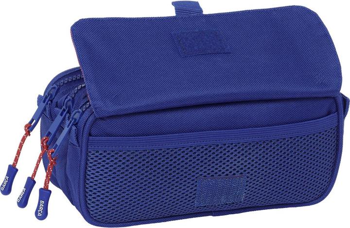 Actual product image FC Barcelona Triple multipurpose case F.C. Barcelona 24/25 garnet red navy blue 21.5 x 10 x 8 cm