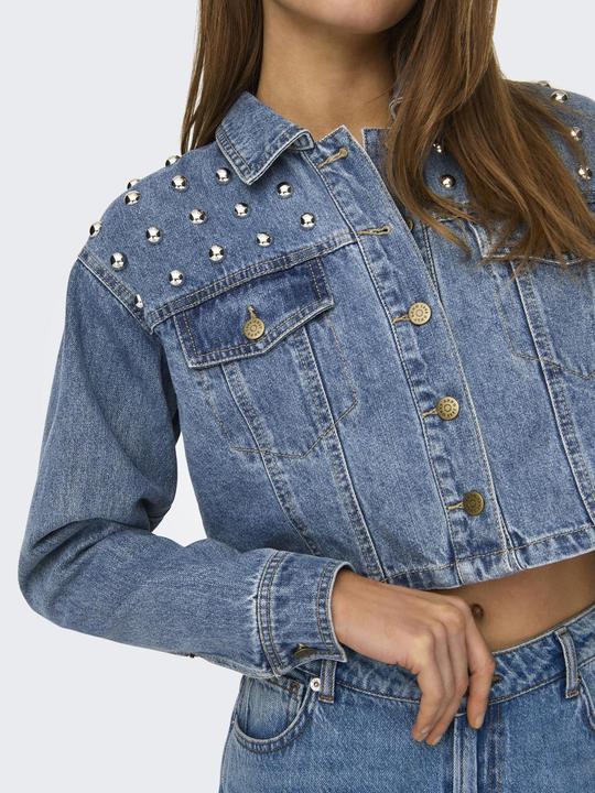 Actual product image Only Fly-away collar jacket denim jacket (M)