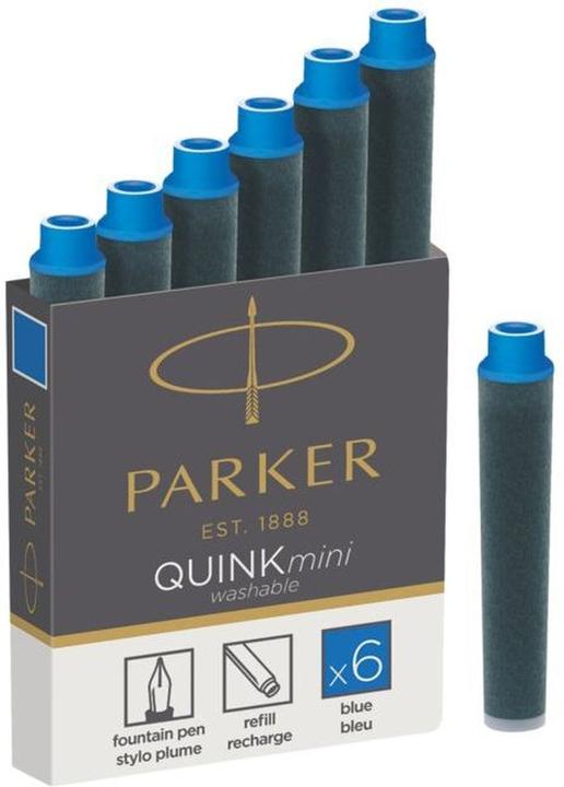 Parker Pen Quink Mini (cartouches d'encre, Bleu)