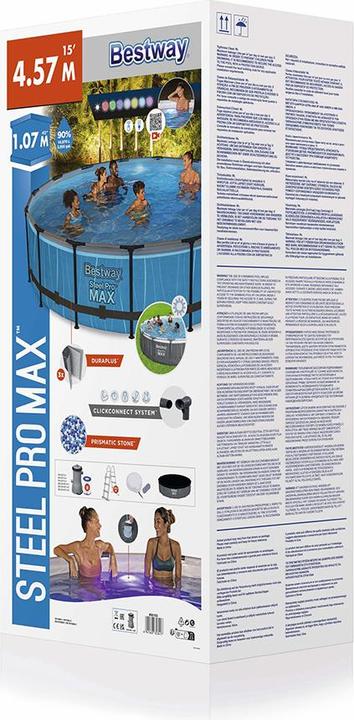 Produktbild Bestway Stee Por Max Pool Set 457x107cm (Ø 457 x 107cm)