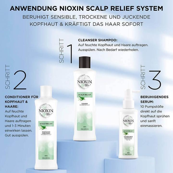 Actual product image Nioxin Scalp Relief 3-Step System Hair Kit (500 ml)