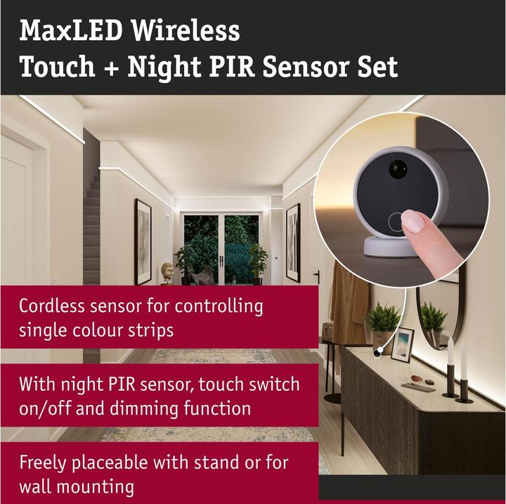 Produktbild Paulmann MaxLED Wireless PIR & Touch Sensor Set