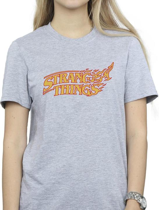 Immagine prodotto Netflix Stranger Things Logo Breaking Maglietta Ampia Donna (L)