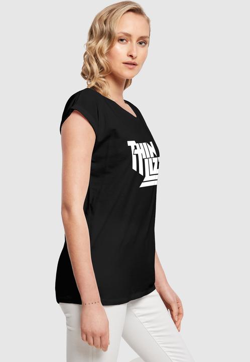 Produktbild Merchcode Ladies Thin Lizzy - TL Stacked Logo White Basic T-Shirt - 181509 (M)