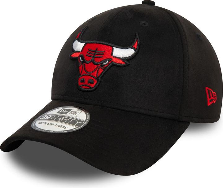Image du produit New Era 39Thirty Stretch Cap - FAUX SUEDE Chicago Bulls (M/L)