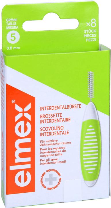 Image du produit Elmex Brosses interdentaires 0.8mm Vert (8 pcs) (8 x, 0.80 mm)