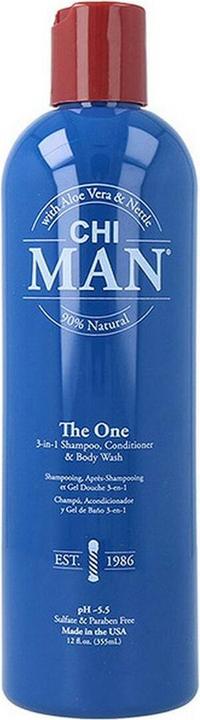 Immagine prodotto Farouk Systems Chi Man The One - Shampoo, balsamo e lavaggio corpo 3 in 1 30ml (30 ml, Shampoo liquido)