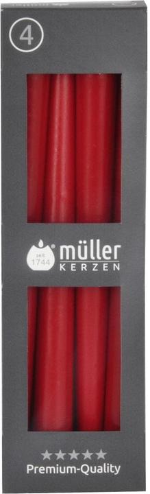 müller Kerzen Etoilekerze 24.5 x 2.2 cm, Rot, 4 Stück (4 Stk.)