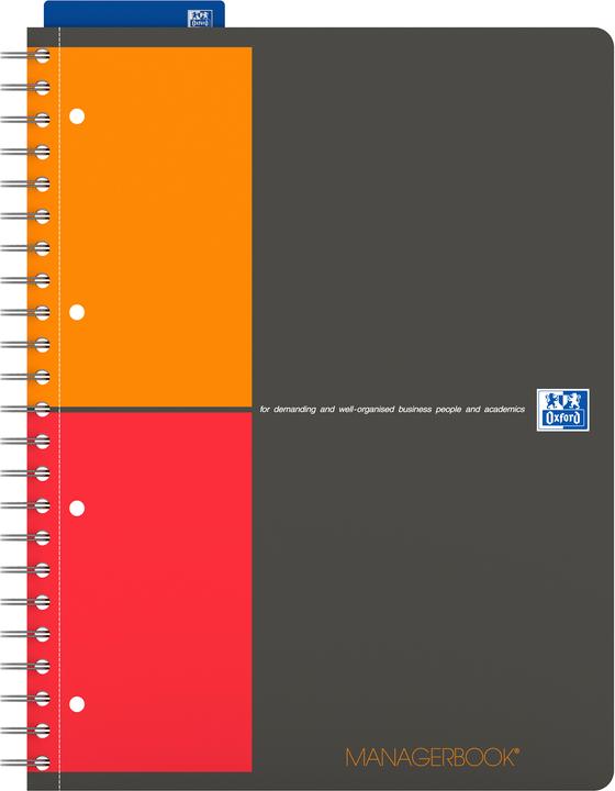 Produktbild Oxford International Managerbook (A4+, Blanko, Harter Einband)