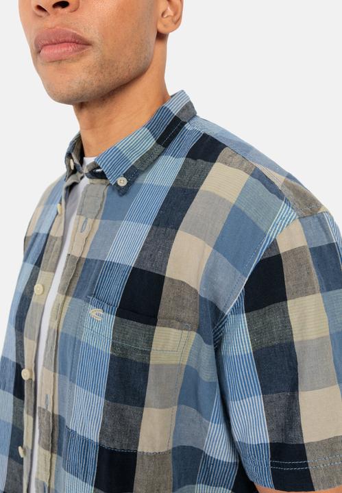 Actual product image Camel Active Linen mix checked shirt (XXL)