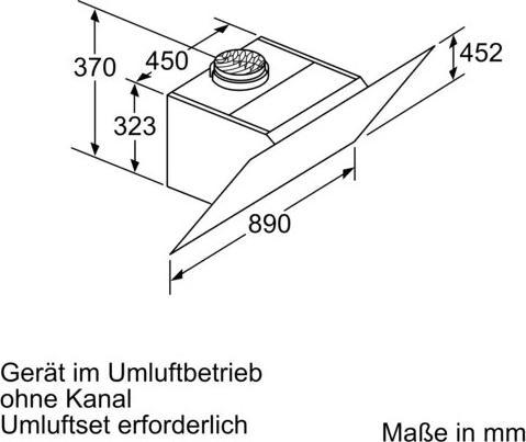 Produktbild Neff DIPP951N Wandmontiert ³/h A+ (Wandhaube)