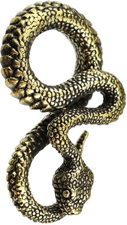 Actual product image Star Piercing Ohrgewicht vergoldet Schlange (Brass)