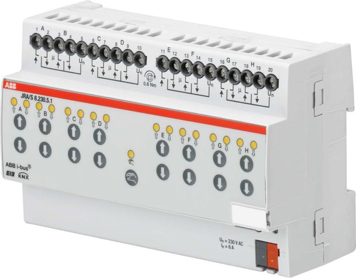 Actual product image ABB STOTZ-KONTAKT Blind/roller shutter actuator w.movement time detection JRA (Shutter actuator)