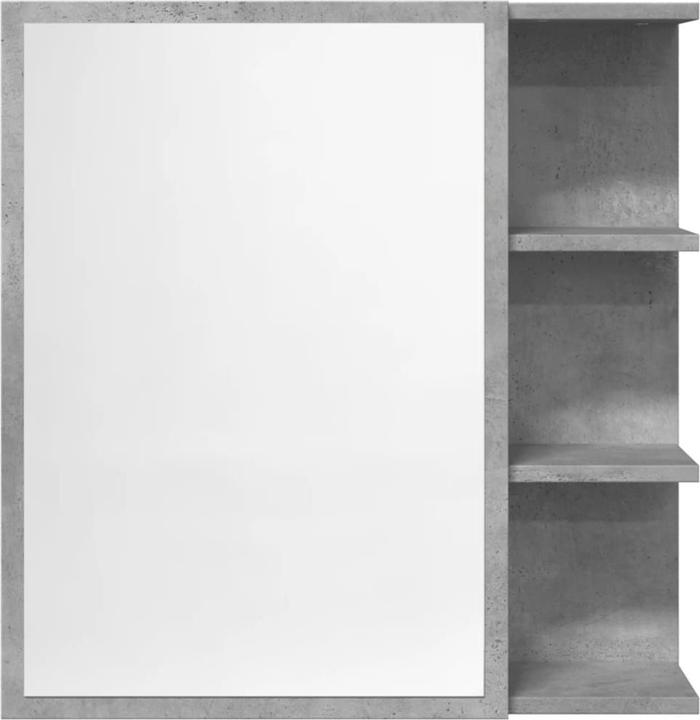 Produktbild VidaXL Badezimmer Spiegelschrank Badschrank Badspiegel Wandschrank Betongrau (62.5 x 20.5 x 64 cm)