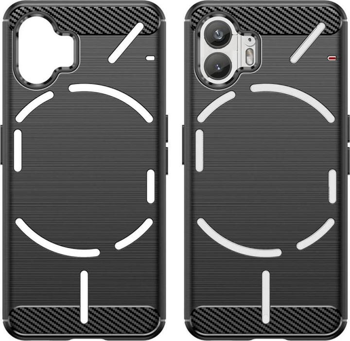 Cover-Discount Nothing Phone (2) - Metal Carbon Look Case black (Nothing Phone (2))
