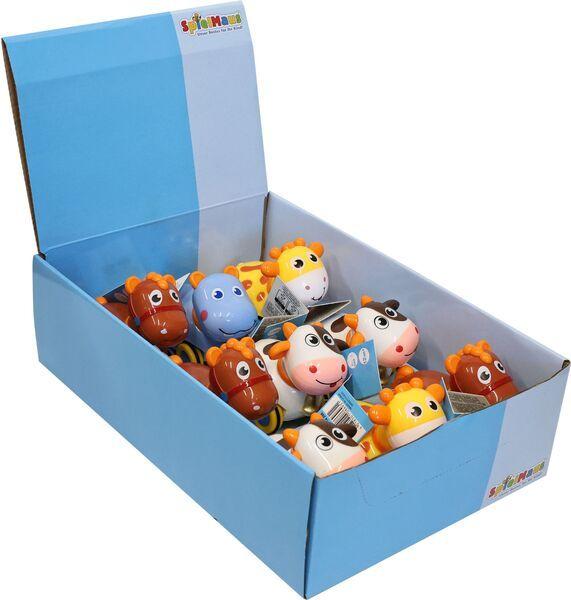 Immagine prodotto Spielmaus Giocattoli da spingere per bambini con attrito, assortiti