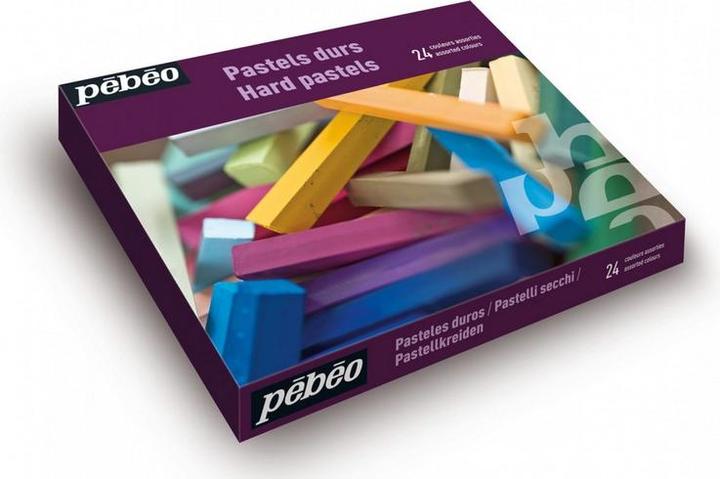Actual product image Pebeo Hard Pastels Box of 24 assorted