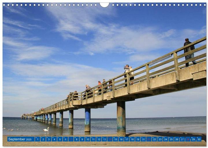 Actual product image Boltenhagen - Sonne, Sand und Ferien an der Ostsee (Wandkalender 2025 DIN A3 quer), Monatsk (A3, German)