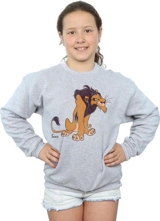 Actual product image Disney Girls The Lion King Classic Scar Sweatshirt (140, 146)