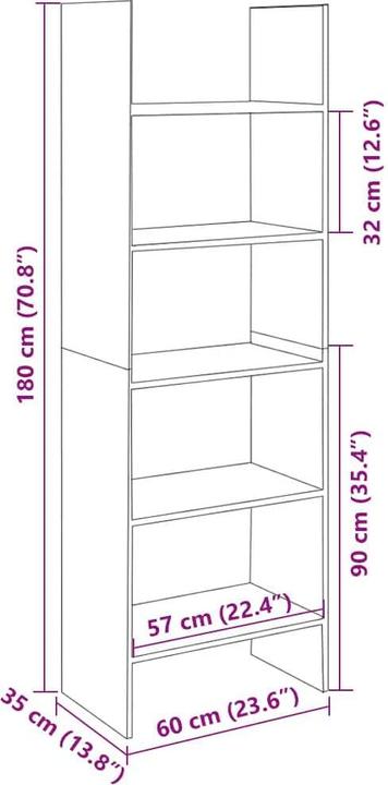 Immagine prodotto VidaXL Tedd (60 x 35 x 180 cm)