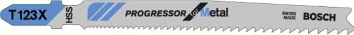 Actual product image Bosch Professional Zubehör PRO Metal thick and thin T123XF jigsaw blade, 100 mm, 25 pcs.