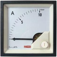 Image du produit Rs Pro Ampèremètre 0/10A For Shunt 75mV DC Bobine rotative, 68mm x 68mm P. 54 (<4 A) mm, 67 (5  60 A) mm