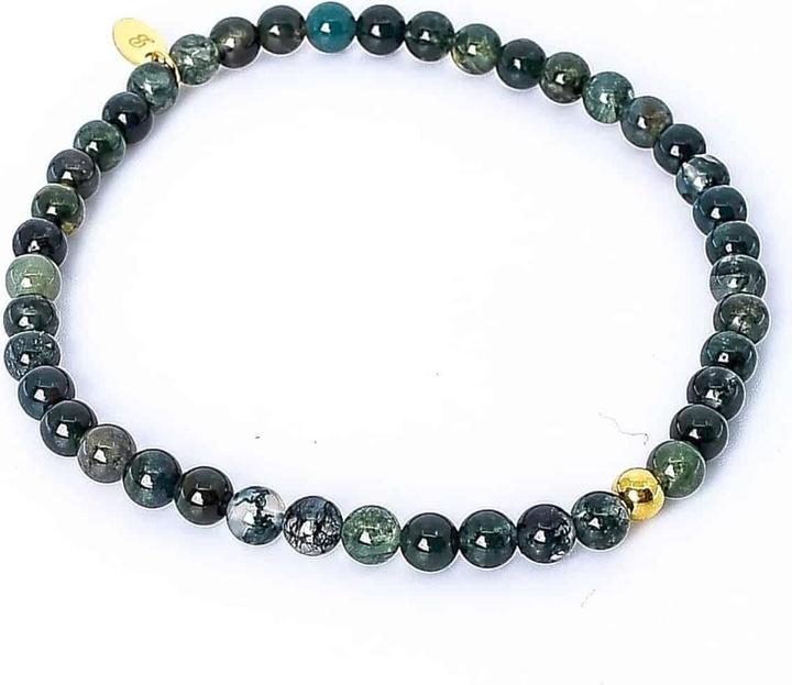 Actual product image Balibay Moena (18 cm, Sterling silver 925, Moss agate, Gemstone, Agate)