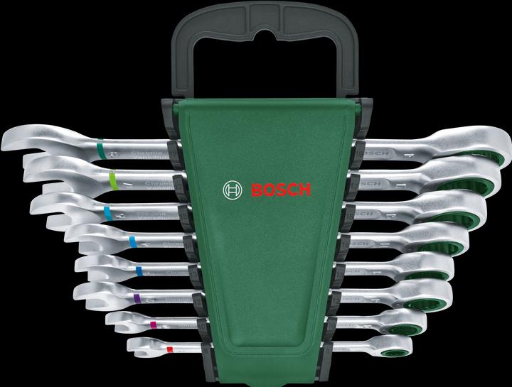 Produktbild Bosch Home & Garden Schraubenschlüssel mit Ratsche Set 8-teilig