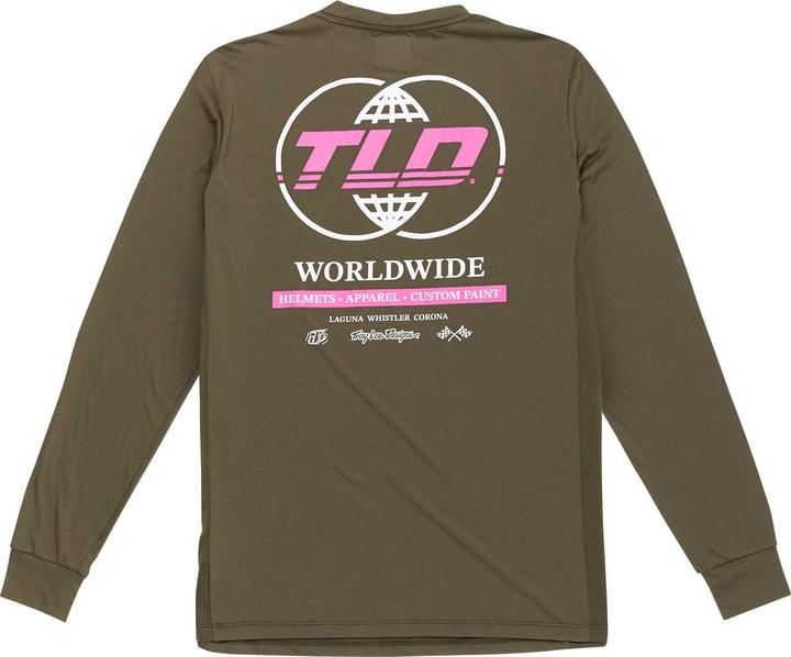 Produktbild Troy Lee Designs Skyline LS Ride Tee, Worldwide, caper, XL (XL)