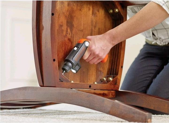 Actual product image Black & Decker Blac cordless screwdriver BDCSFL20C-QW 3.6V with bar function and integrated torch (Rechargeable battery operated)