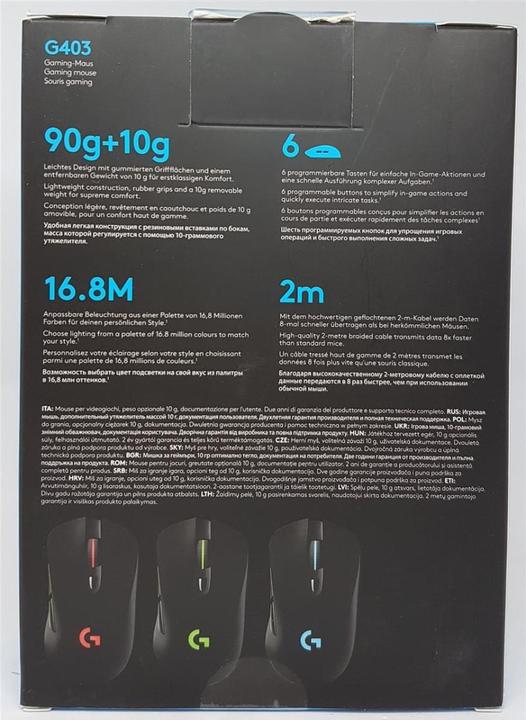 Image du produit Logitech G G403 Prodigy (Filaire)