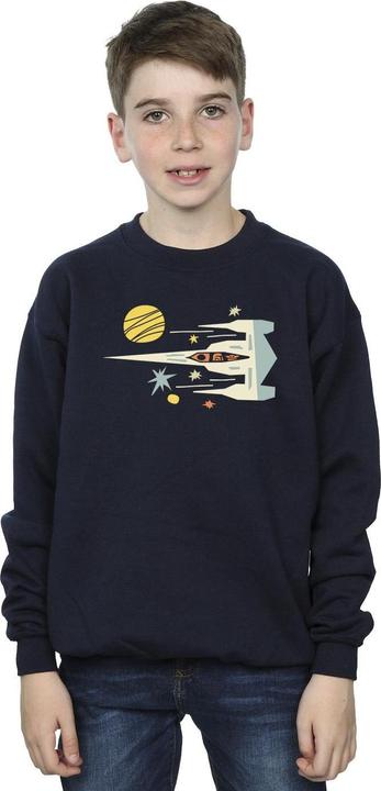 Actual product image Star Wars Boys The Mandalorian Cutout Ship Sweatshirt (140, 146)