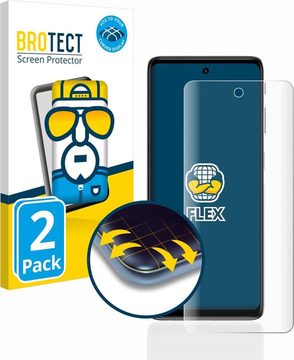 Produktbild BROTECT Full-Cover Displayschutz (2 Stück, Motorola Moto G51 5G)
