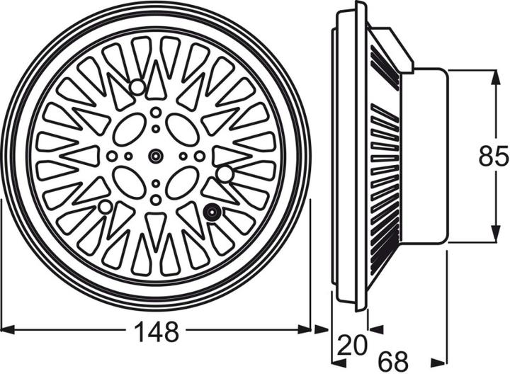 Immagine prodotto Busch-Jaeger Altoparlante da incasso AudioWorld 8222EB 5" (1 pz.)
