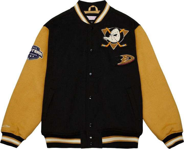 Mitchell & Ness M&N Legacy Varsity Wool Jacke - NHL Anaheim Ducks - M (M)