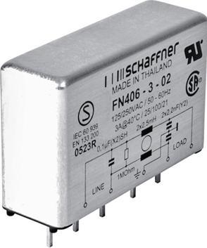 Produktbild Schaffner EMV Netzfilter, 3A, 250VAC, Printstifte