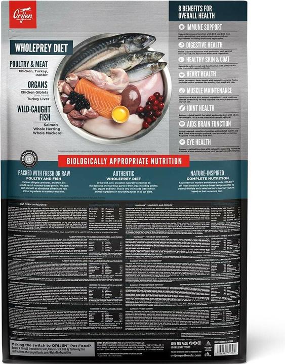 Image du produit Orijen Nourriture sèche Cat Guardian 8, 4.5 kg (Adulte, 1 pcs, 4500 g)