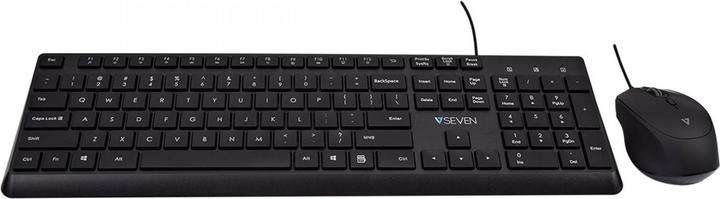 Produktbild V7 USB Pro Keyboard Mouse Combo Us (US, Kabelgebunden)